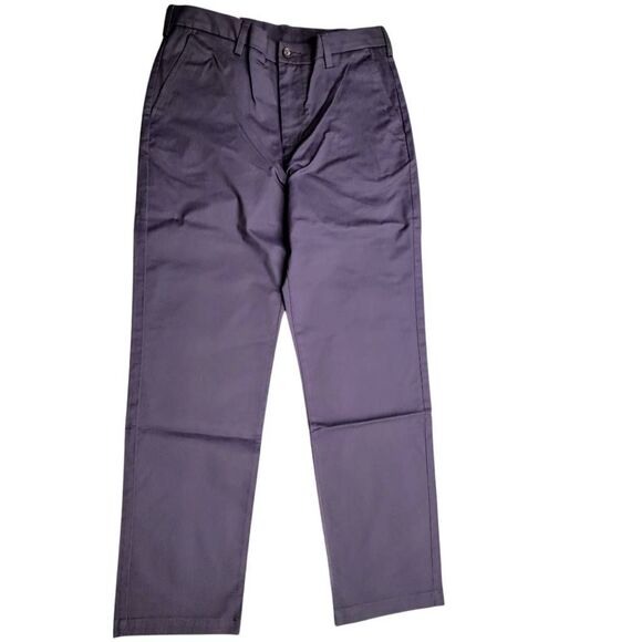 Croft & Barrow BRAND NEW Easy Care Flat Front Navy Blue Khaki Pants - Picture 2 of 9